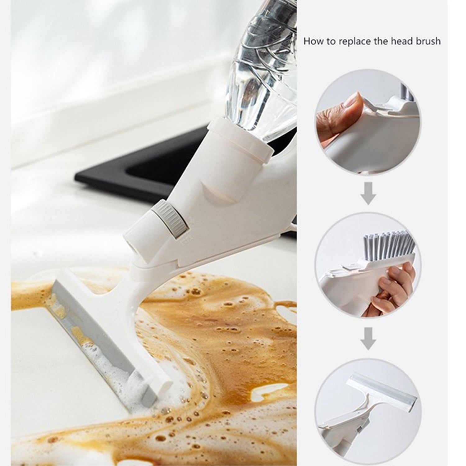 6699 Spray Cleaning Brush, Multifunction Non-Slip Cleaning Brush, Comfortable Handle Durable for Sinks, Gas Stove Clean Tiles Crevices, Window Household Cleaning DeoDap 6699 Spray Cleaning Brush, Multifunction Non-Slip Cleaning Brush, Comfortable Handle Durable for Sinks, Gas Stove Clean Tiles Crevices, Window Household Cleaning DeoDap